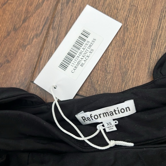 Reformation Black Mini Dress - Picture 7 of 8